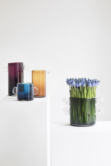 Ваза Vase Wind & Fire Dark Blue by Marie Michielssen, Serax