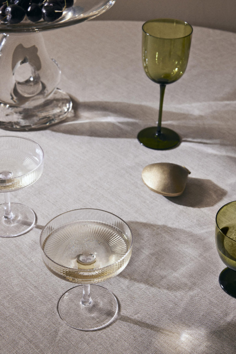 Набор из 2 бокалов для шампанского Ripple Champagne Saucers, Ferm Living