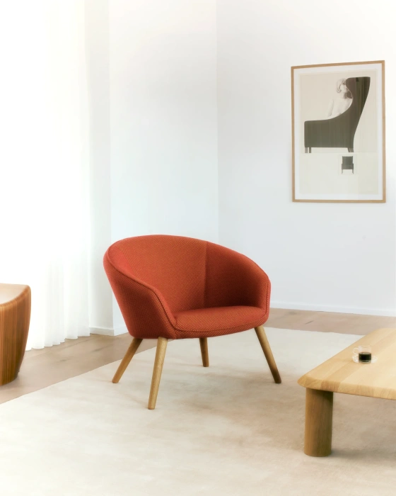 Кресло Ditzel Lounge Chair Wood base, Fredericia