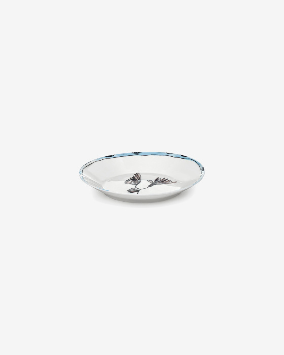 Набор из 2-х глубоких тарелок Deep Plate Camelia Aubergine Midnight Flowers by Marni, Serax