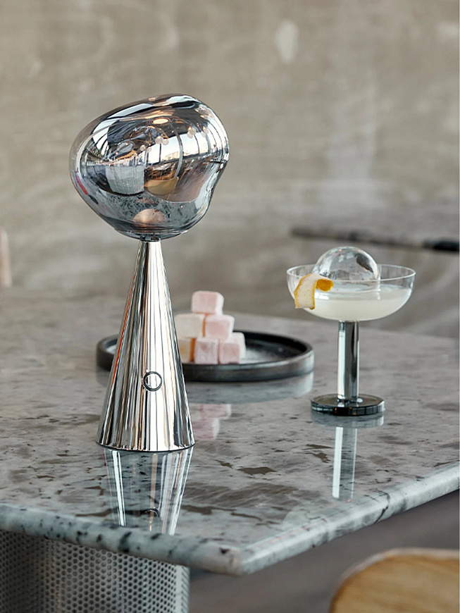 Настольная лампа Melt silver, Tom Dixon