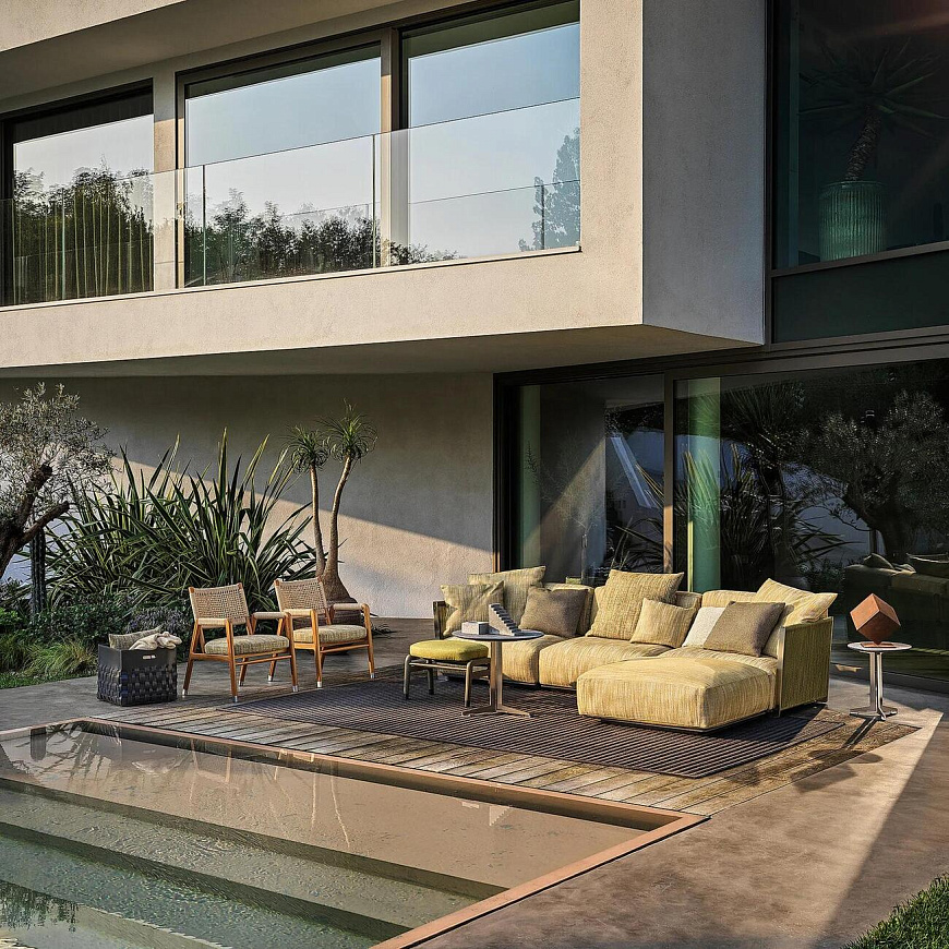 Уличный диван Vulcano, Flexform