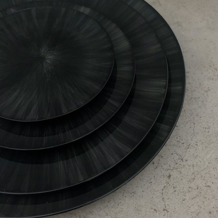 Тарелка Plate, 24, Dé Off-White/Black by Ann Demeulemeester, Serax