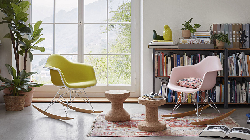 Кресло-качалка Eames Plastic Armchair RE RAR, Vitra