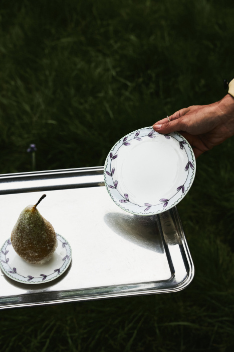 Набор из 2-х тарелок Plate Blossom Milk Midnight Flowers by Marni, Serax
