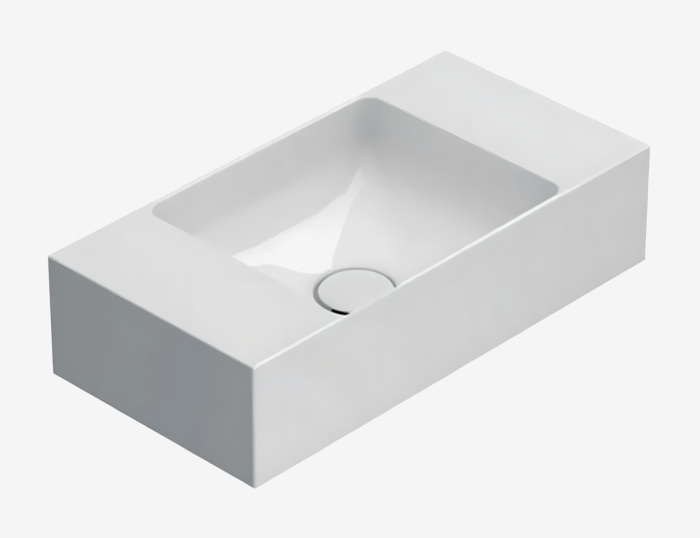 Подвесная раковина T-Edge Le Lastre прямоугольная, Ceramica Globo