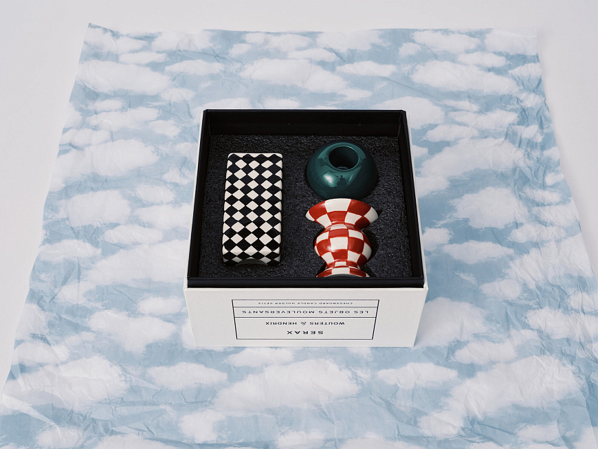 Набор из 3-х подсвечников Candle holder set/3 Chessboard Les Objets Mouleversants, Serax