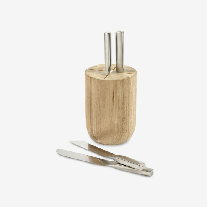 Набор ножей Knife Set With Wooden Knife Block Base, Serax