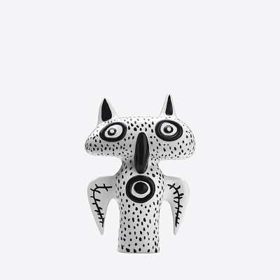 Ваза Kritters Spike Black and White 