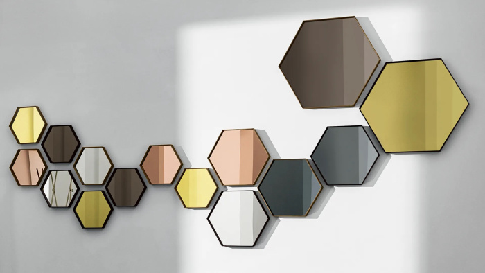 Настенное зеркало Visual hexagonal, Sovet Italia
