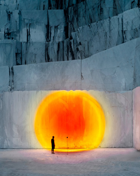 Уличный напольный светильник с поворотным механизмом Giga Outdoor, Halo Edition