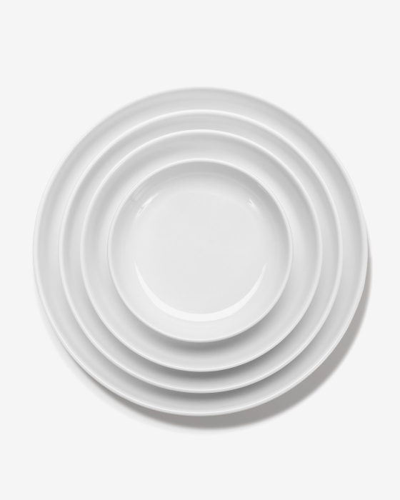 Набор из 4-х тарелок Plate Low White Matt Passe-Partout by Vincent Van Duysen, Serax