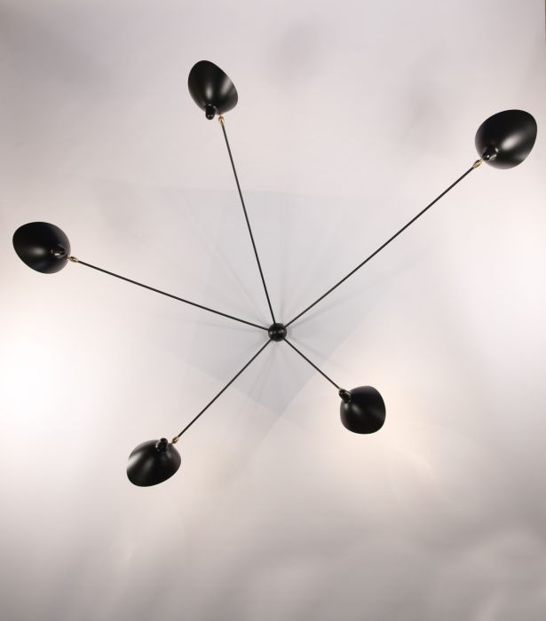 Бра Five-Arm Fixed Spider Wall Lamp, Serge Mouille