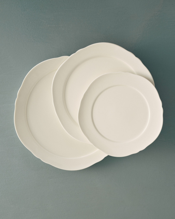 Набор из 4-х тарелок Breakfast Plate White Silhouette, Serax