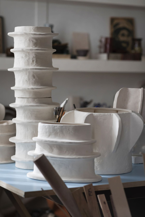 Кашпо Flowerpot 06 Beige Molly by Marie Michielssen, Serax