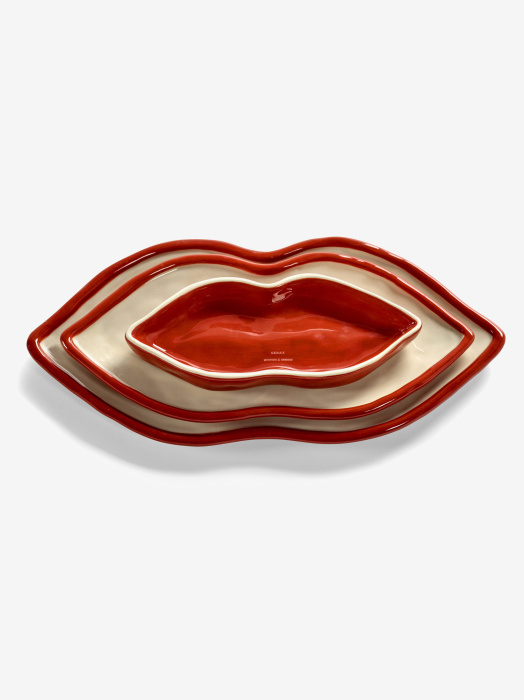 Набор и 3-х сервировочных блюд Serving dish set 3 Lips Les Objets Mouleversants, Serax