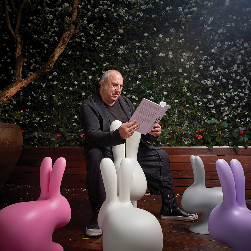 Стул Rabbit Green Mix, Qeeboo