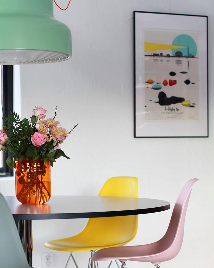 Стул Eames Plastic Side Chair RE DSR, Vitra