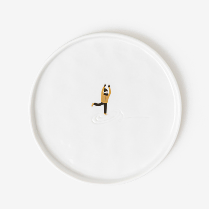 Тарелка Snowy Day small plate – Ice skating, Ø15 cm, Räder
