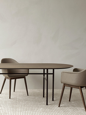 Стул Harbour Dining Chair, Wooden Base, upholstered 
