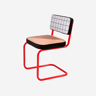 Стул Superchair Blue Grid 