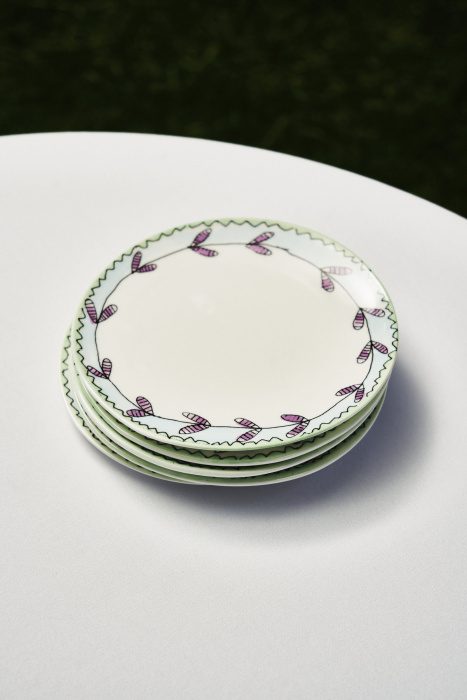 Набор из 2-х тарелок Plate Blossom Milk Midnight Flowers by Marni, Serax