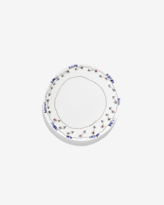 Набор из 2-х тарелок Plate Anemone Milk Midnight Flowers by Marni, Serax