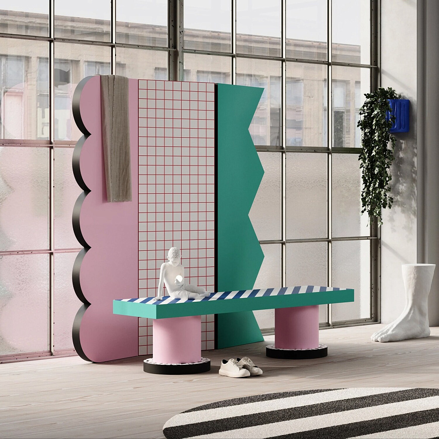 Экран-ширма Superscreen - Red grid, Seletti