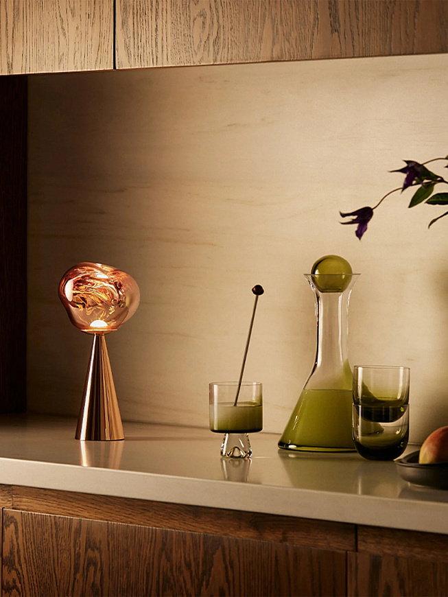 Настольная лампа Melt copper, Tom Dixon