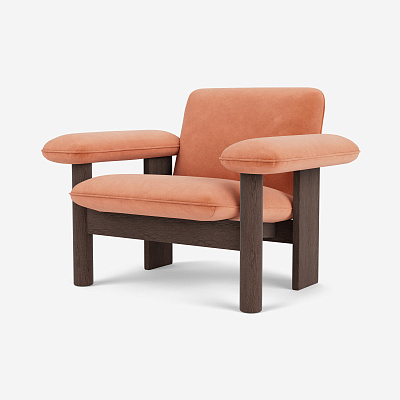Кресло Brasilia Lounge Chair, Low Back, Textile 