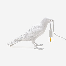 Настольная лампа Bird Waiting White, Seletti