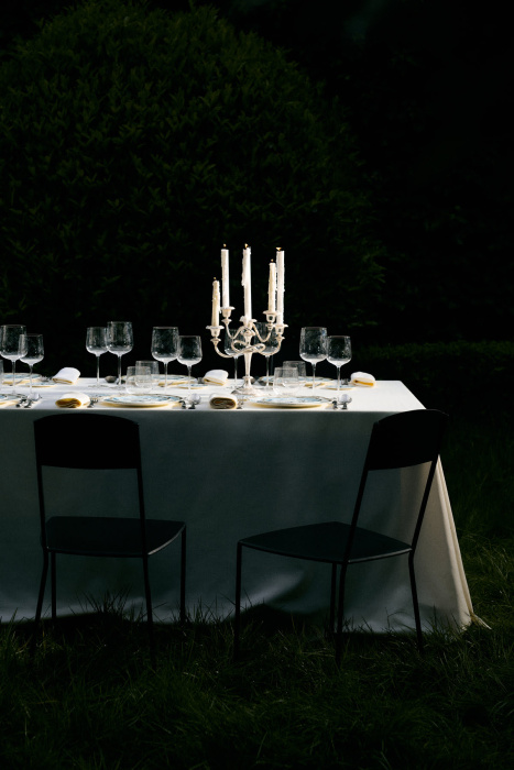 Набор из 4-х бокалов для белого вина White Wine Glass Mirtillo Tea Midnight Flowers by Marni, Serax