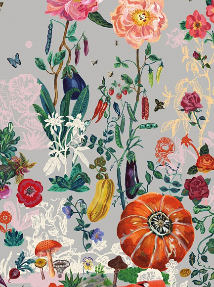 Обои Jardin gris, Moustache