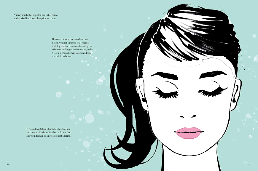 Книга Audrey Hepburn: The Illustrated World of a Style Icon, 