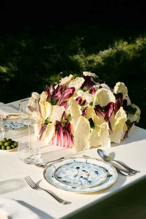 Набор из 2-х тарелок Plate Mirtillo Tea Midnight Flowers by Marni, Serax