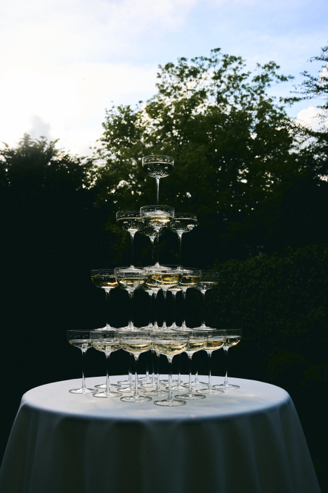 Набор из 4-х бокалов для шампанского Champagne Coupe Anemone Vaniglia Midnight Flowers by Marni, Serax