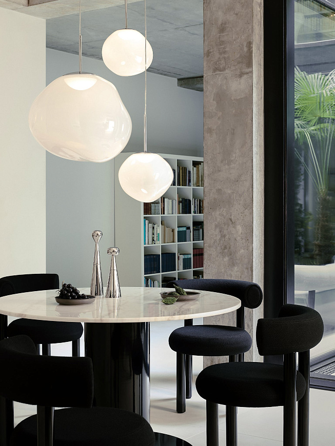 Подвесной светильник Melt Mini Opal/Silver Led, Tom Dixon