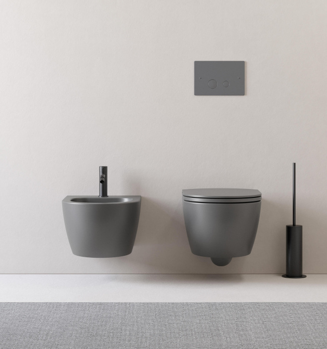 Подвесной унитаз Mini Living Wall-Hung WC Rimless безободковый, NIC Design