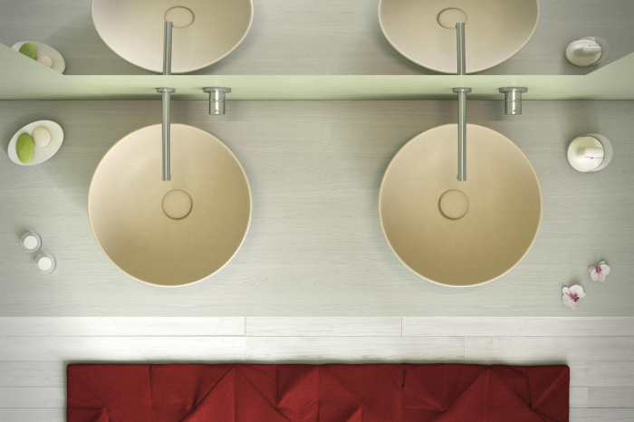 Накладная раковина T-Edge Le Ciotole круглая, Ceramica Globo