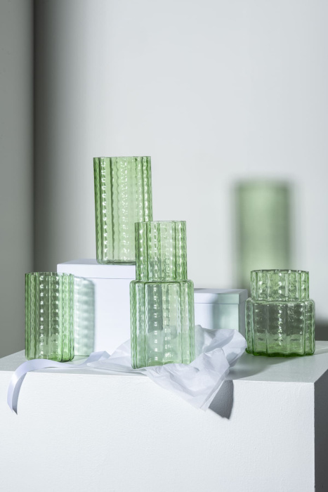 Ваза Vase Waves Green Transparent, Serax