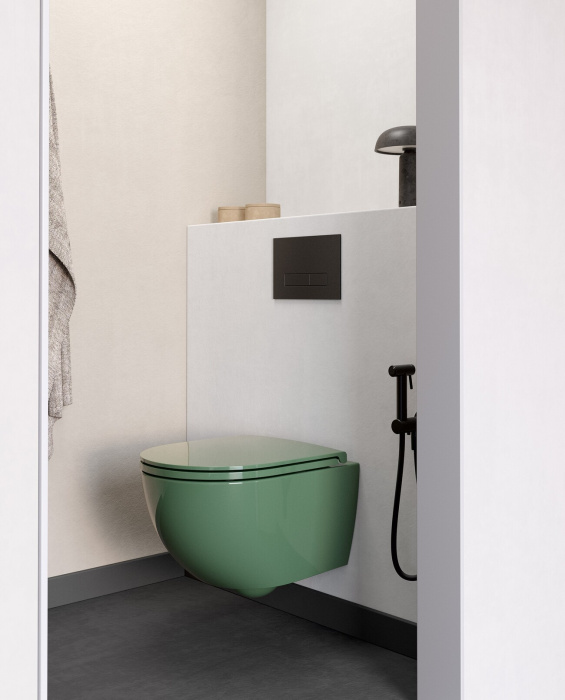 Подвесной унитаз Mini Living Wall-Hung WC Rimless безободковый, NIC Design