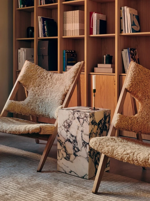 Кресло Knitting Lounge Chair, Sheepskin, Audo Copenhagen (ex. Menu)