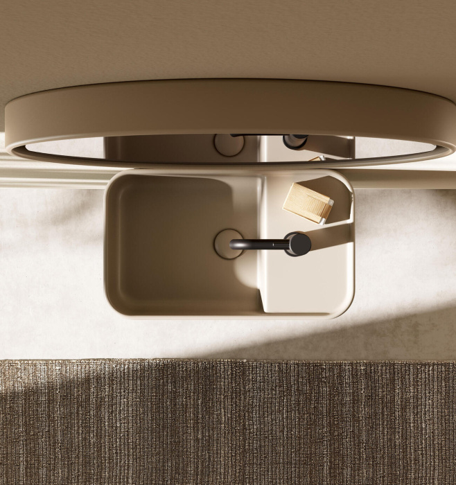 Накладная раковина без перелива Mini Living Rettangolare Washbasin, NIC Design