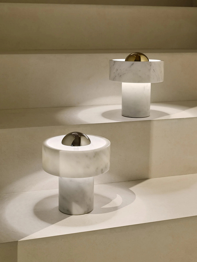 Настольная лампа Stone Portable Silver, Tom Dixon