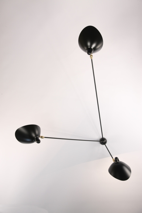 Бра Three-Arm Fixed Spider Wall Lamp, Serge Mouille