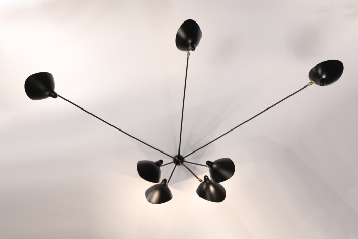 Бра Seven-Arm Spider Wall Lamp, Serge Mouille