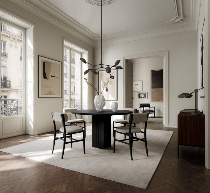 Обеденный стул Nama Dining Chair, Armrest — Coffee Black, 101 Copenhagen