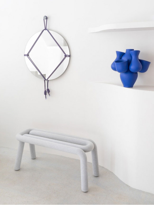 Круглое зеркало Shibari Round, Moustache