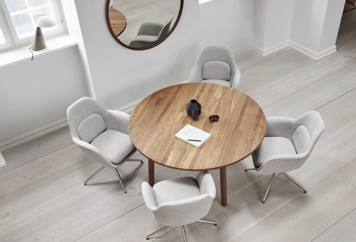Обеденное кресло Swoon Dining Armchair Swivel Base, Fredericia