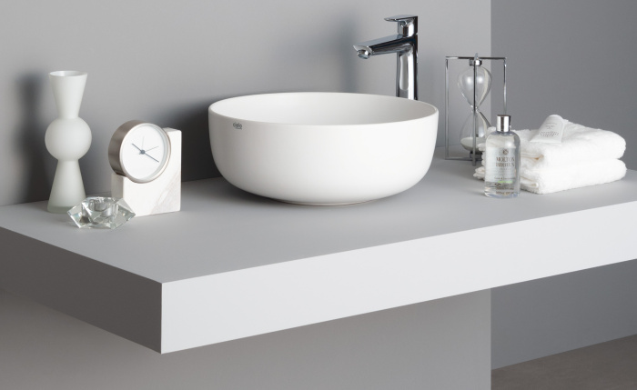 Накладная раковина без перелива Era On Top Bowl Ø45, Cielo